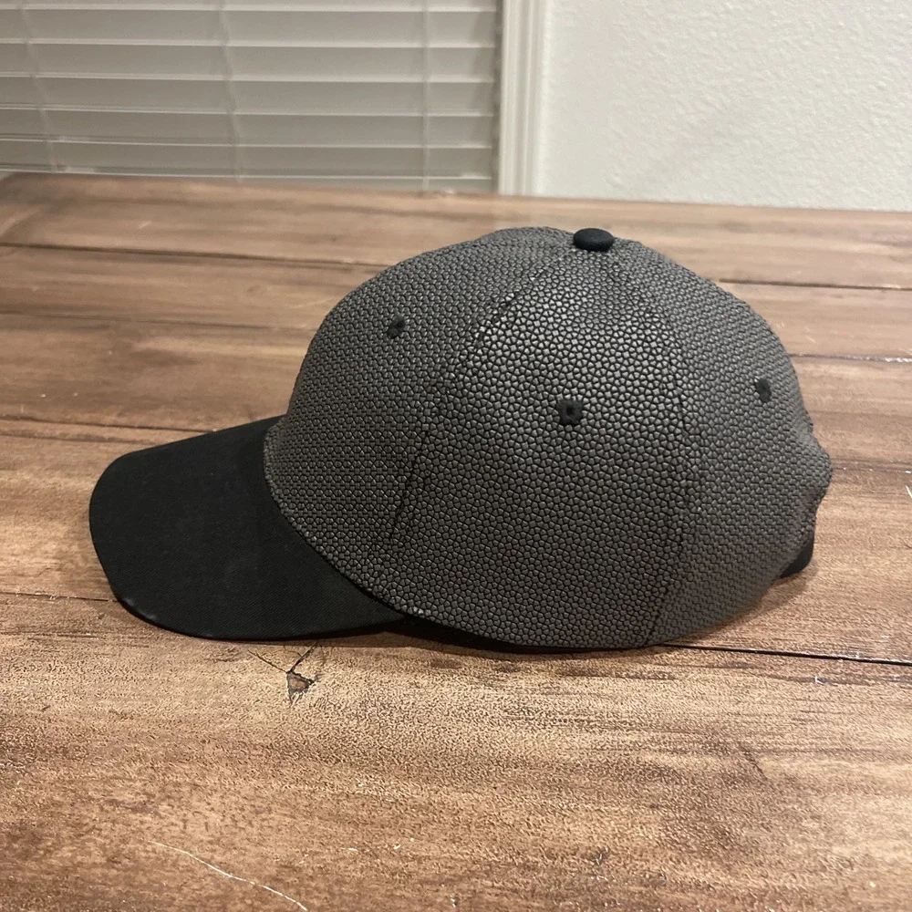 Hex Armor With Super Fabric Cap Hat Adult Adjustable Gray Black Plastic‎ Poly